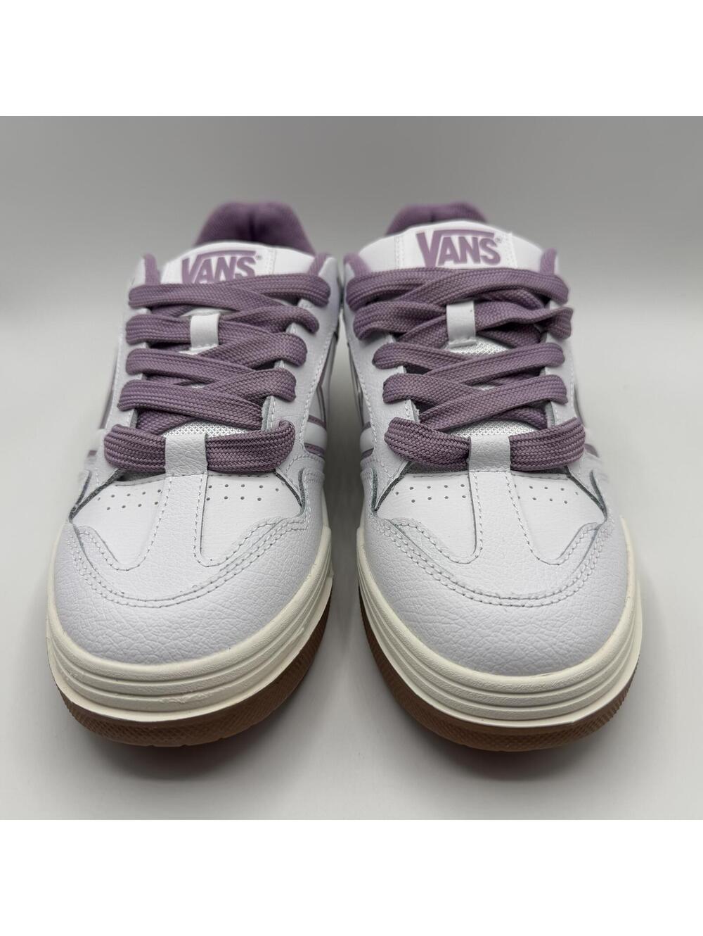 VANS Upland Vintage Leather Purple White VN000D1HPRP Women's Size 9.5 - Picture 2 of 14